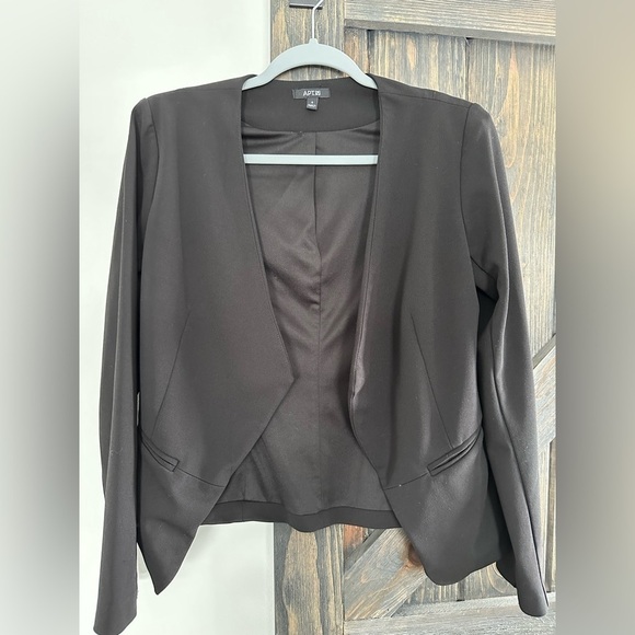 Apt. 9 Blazer Jacket Fully Opened Flat Pockets Long Sleeve Lined Peplum Back 4 - Picture 1 of 3